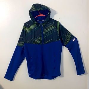Large Nike Running full zip up hoodie/light weight jacket!!